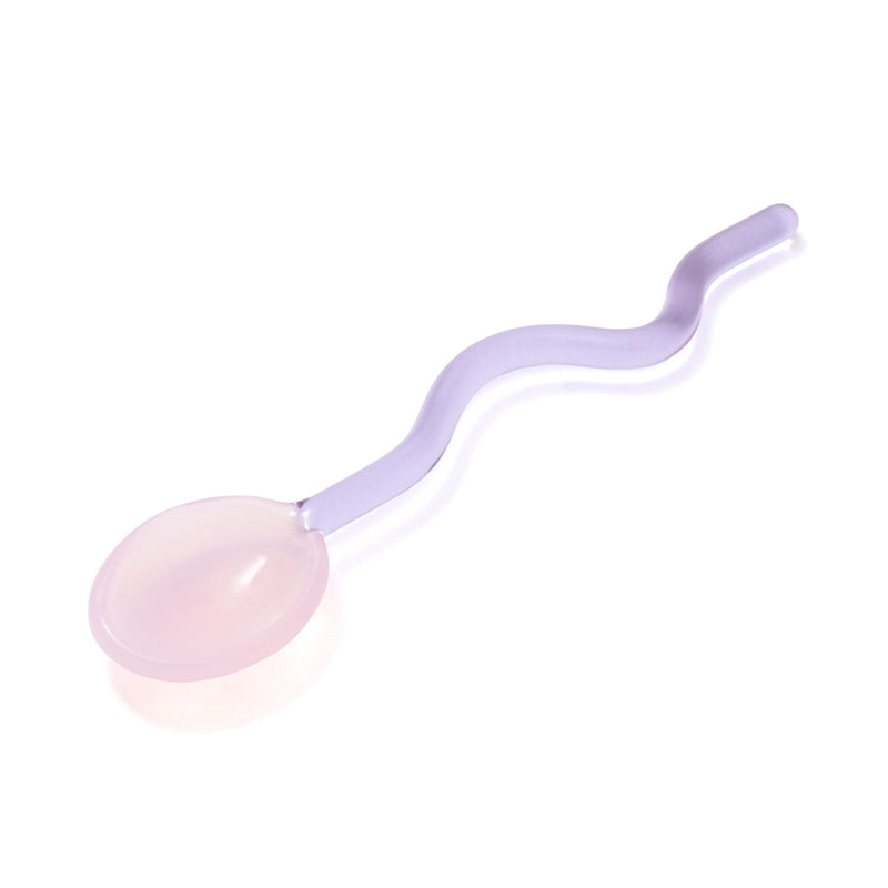 Glass Spoon Muddler Pink X Purple