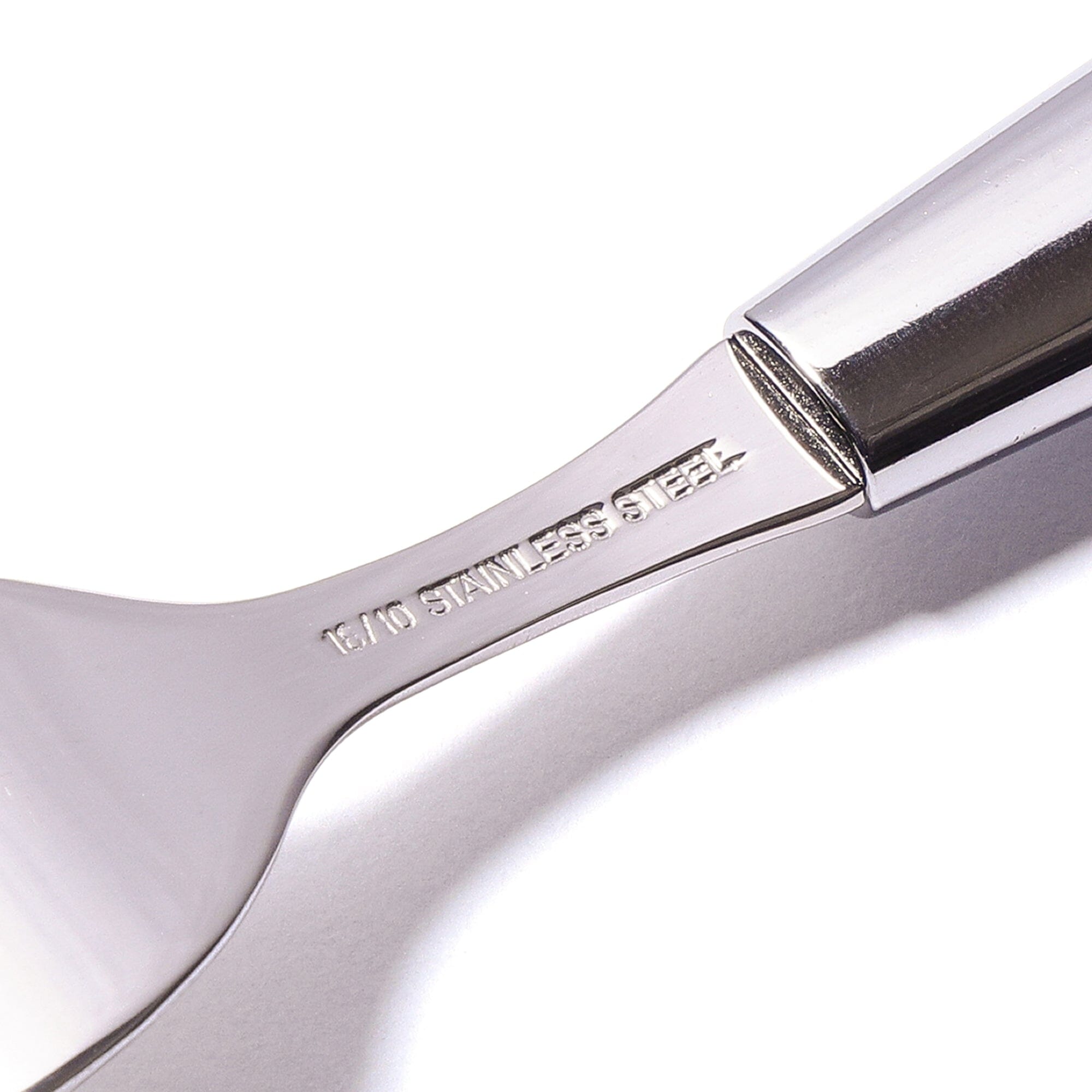 Clear Handle Dinner Fork Orange