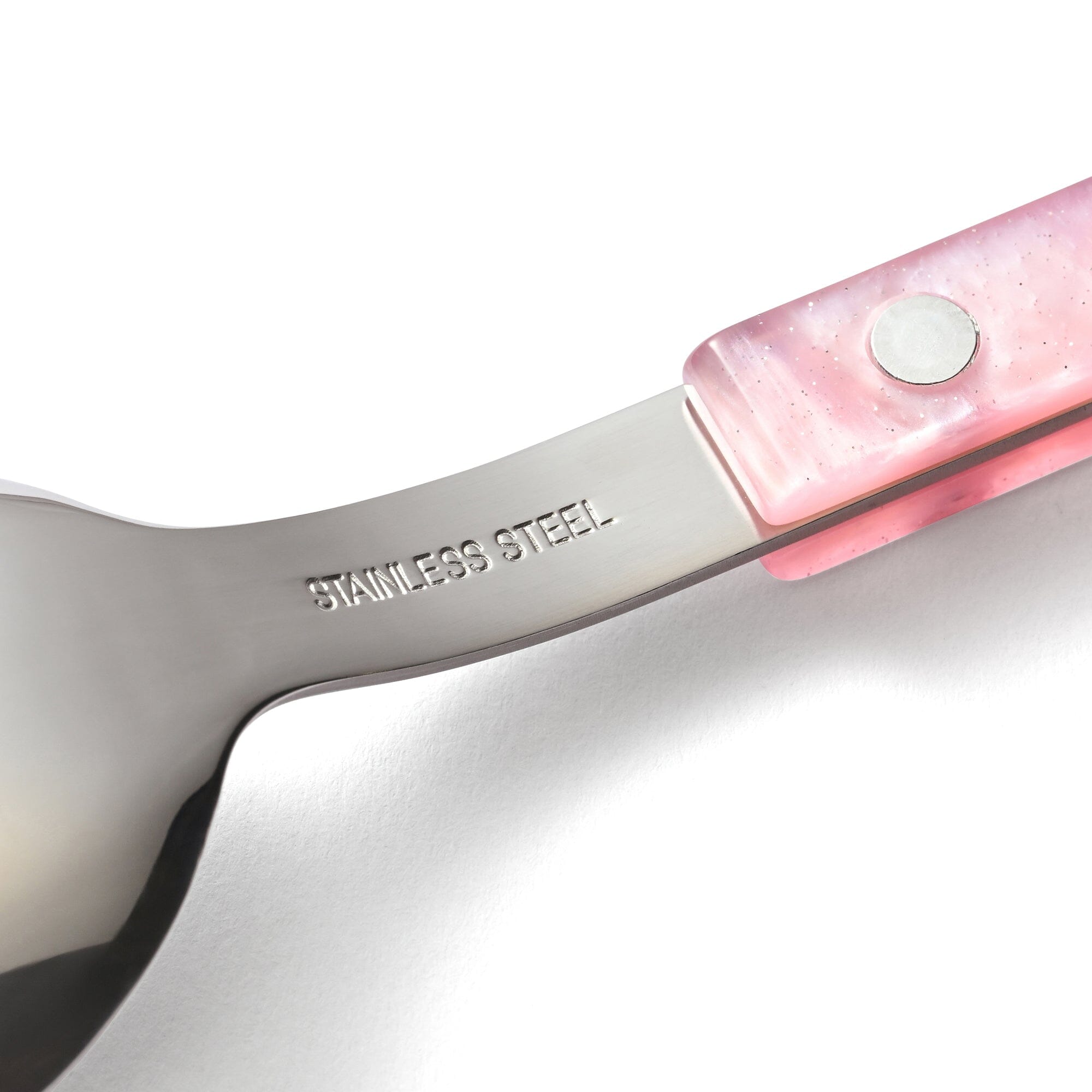Marble Dinner Spoon Pink