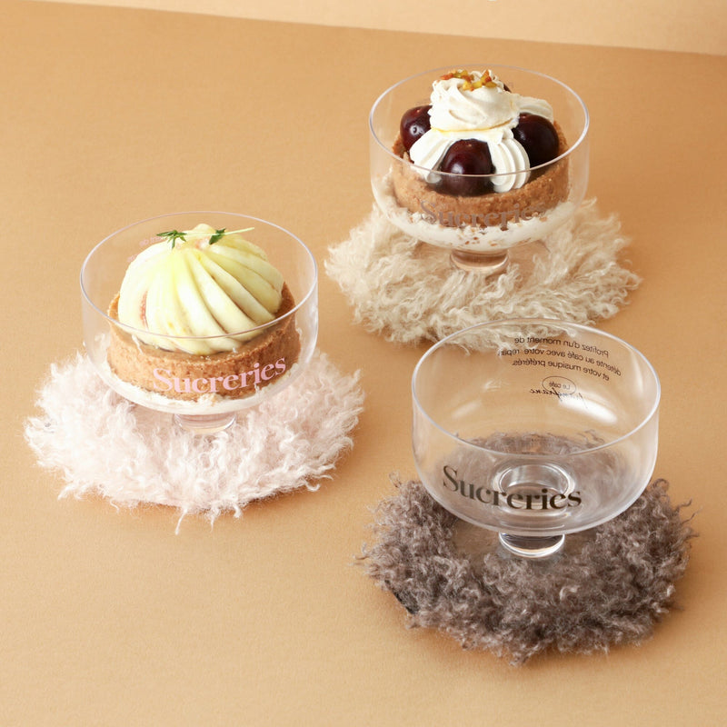 Le Cafe Dessert Glass Black