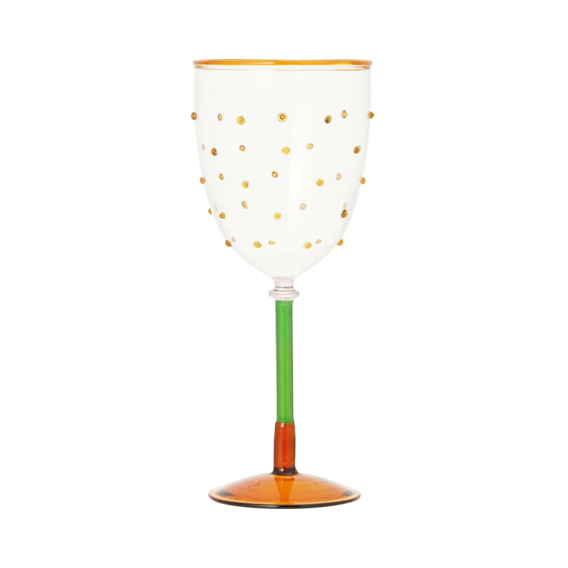 Art Wine Glasses Dots