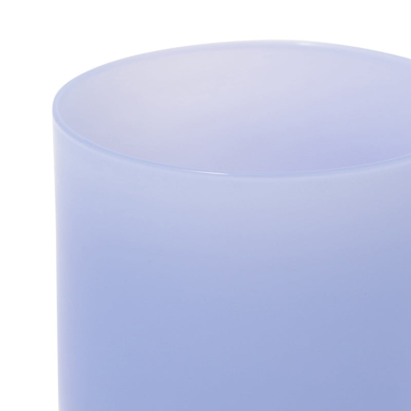 Milky White Heat-Resistant Glass Mug Blue