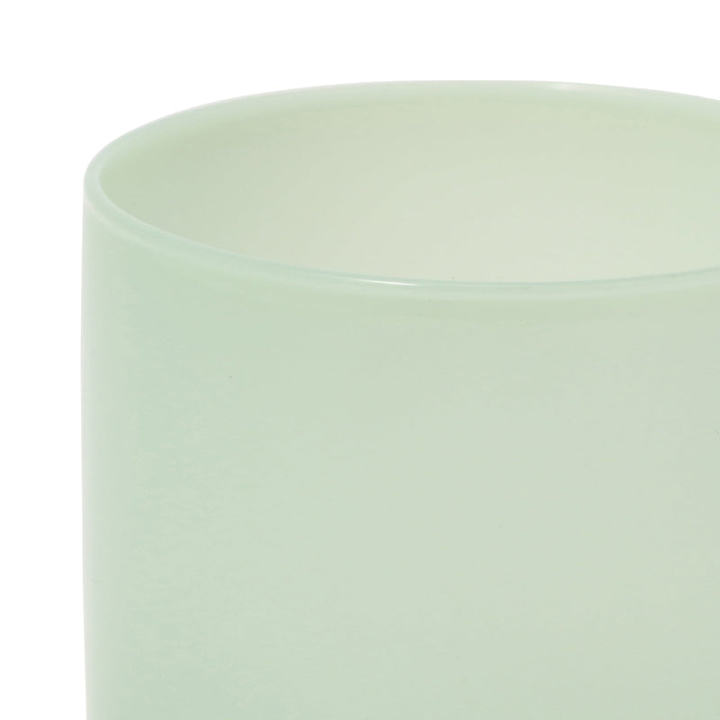 Milky White Heat-Resistant Glass Mug Green