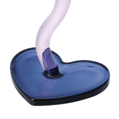 Heart Wine Glass Blue