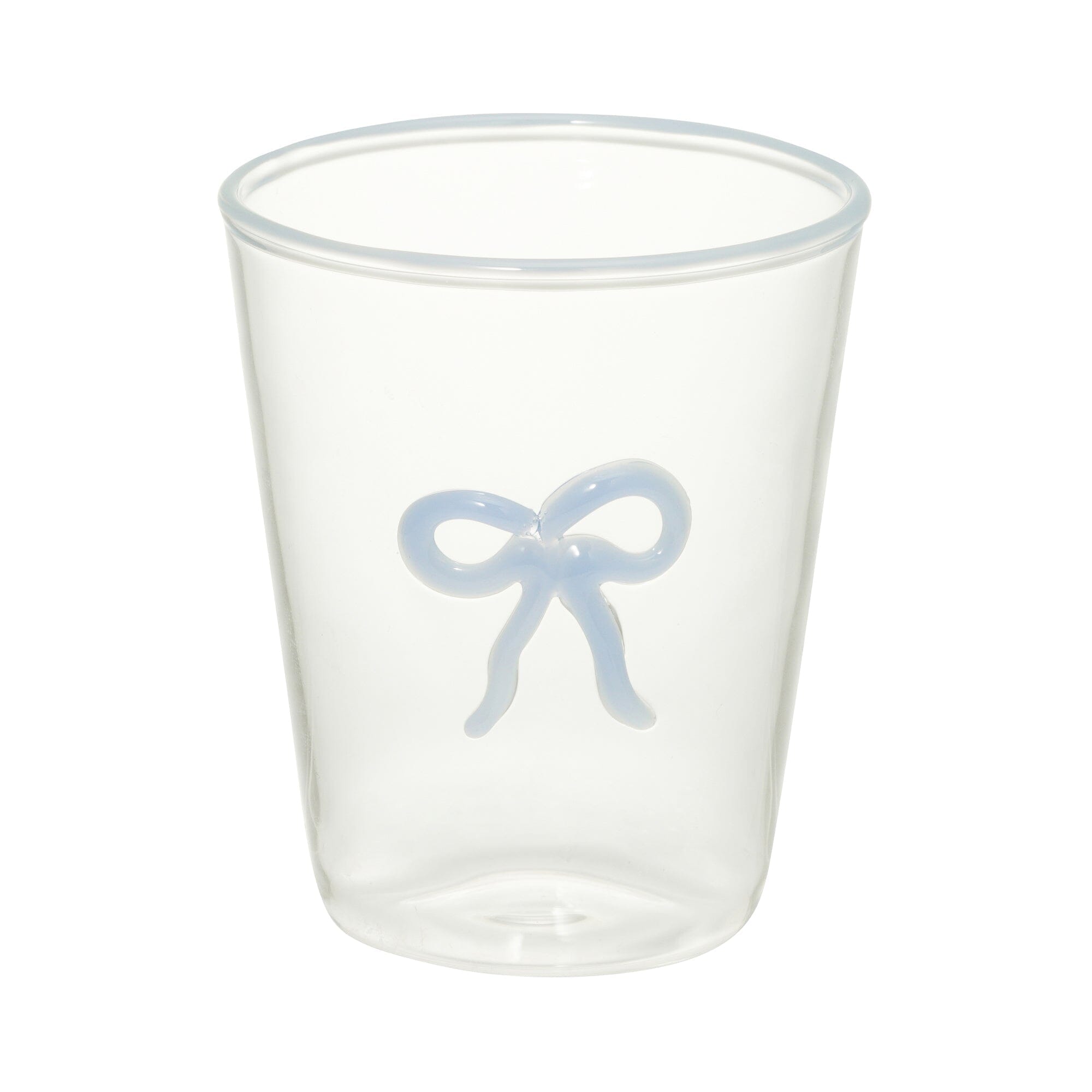 Ribbon 絲帶玻璃水杯 (藍色)