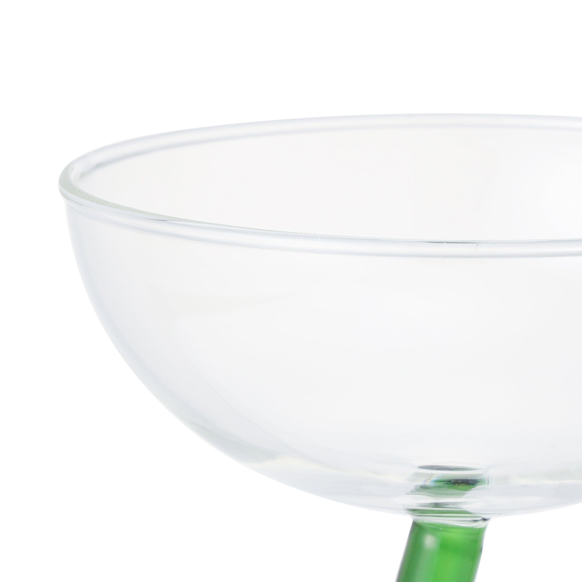 Flower Stem Dessert Glass Blue
