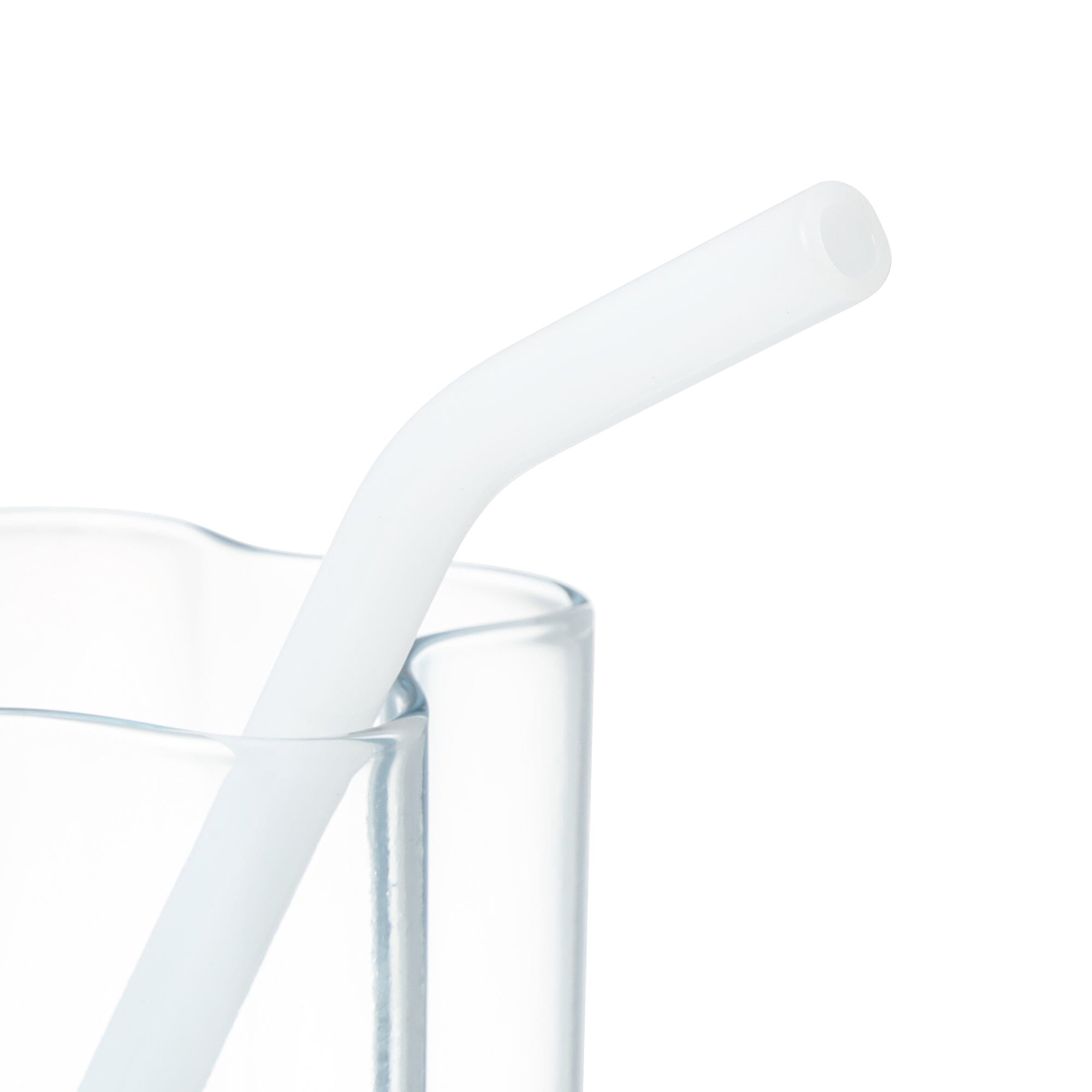 Star Glass Tumbler With Straw Blue