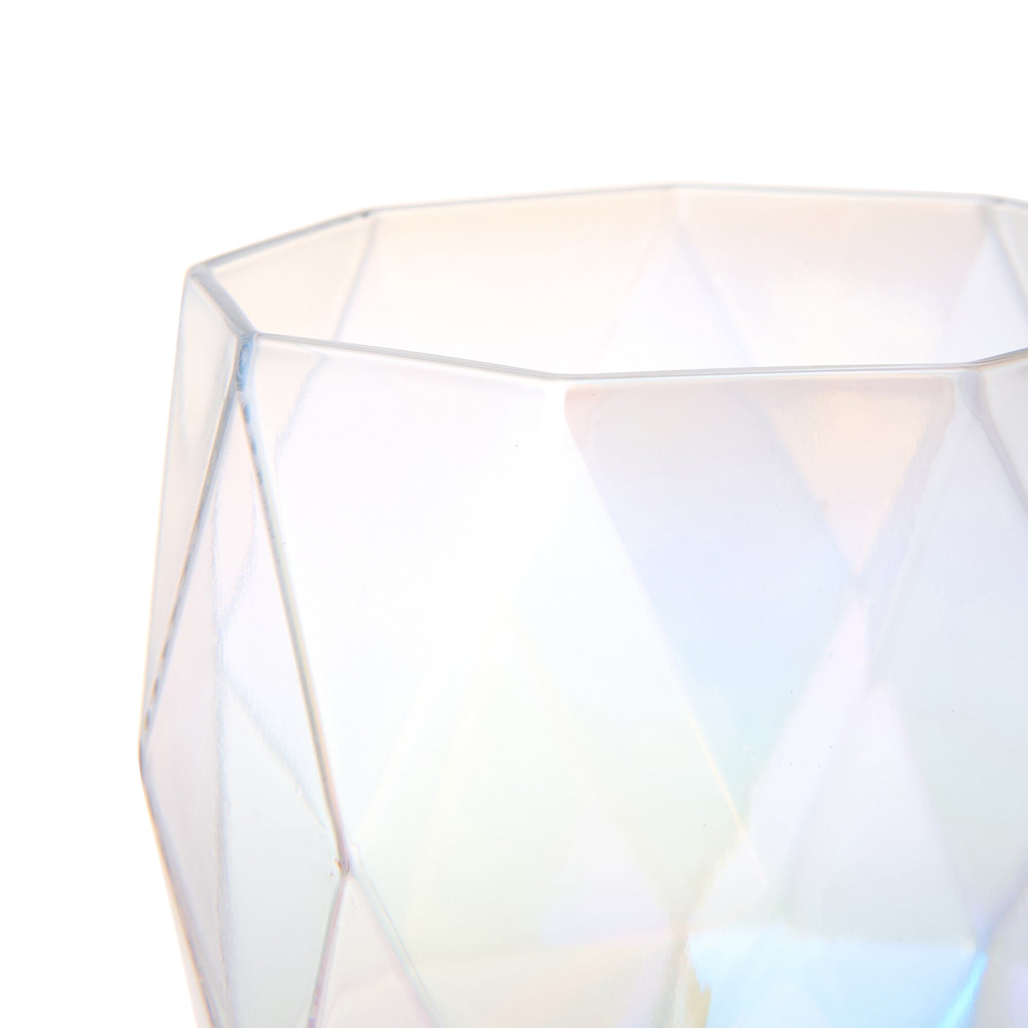 Diamond Glass Tumbler Opal