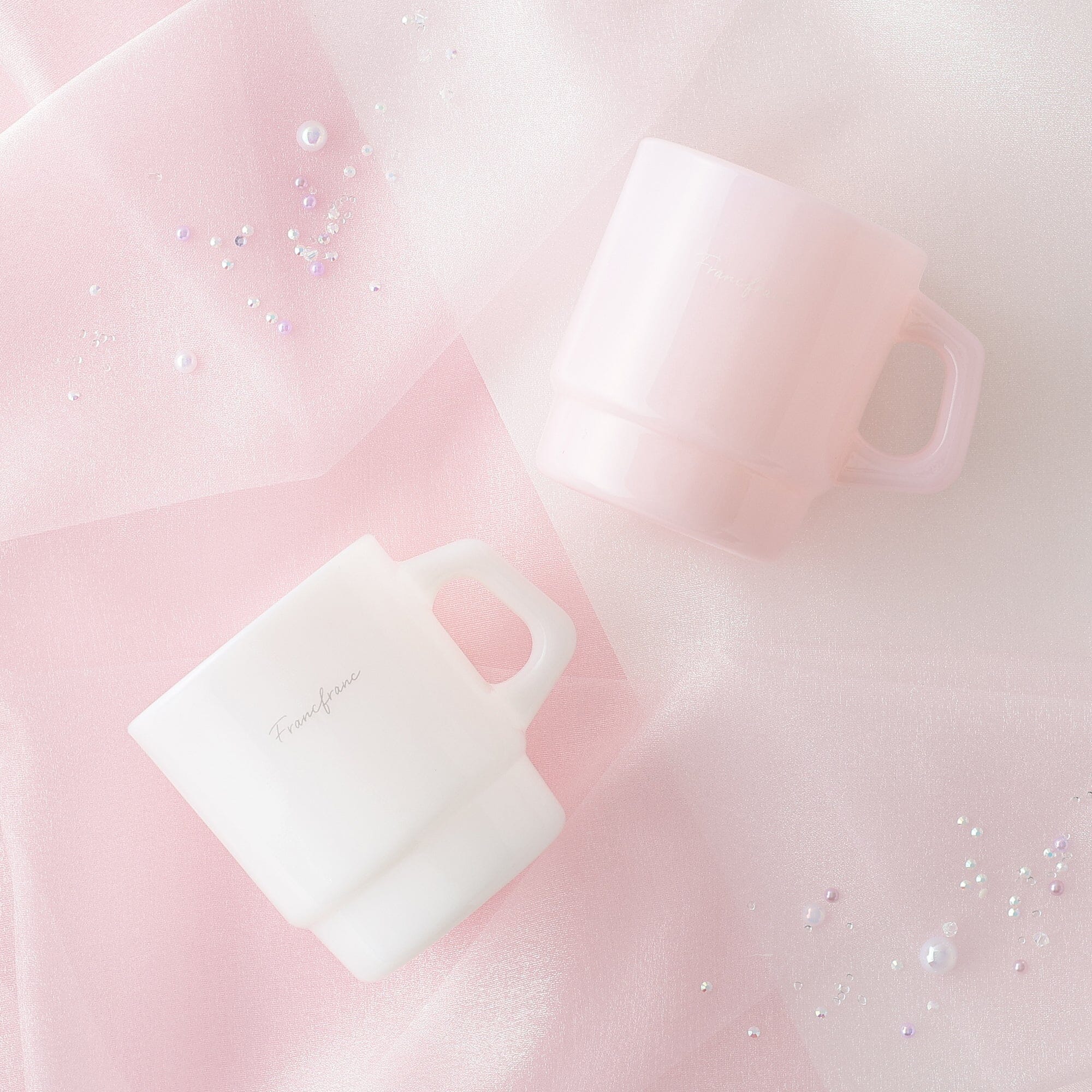 Milk Glass Mug White