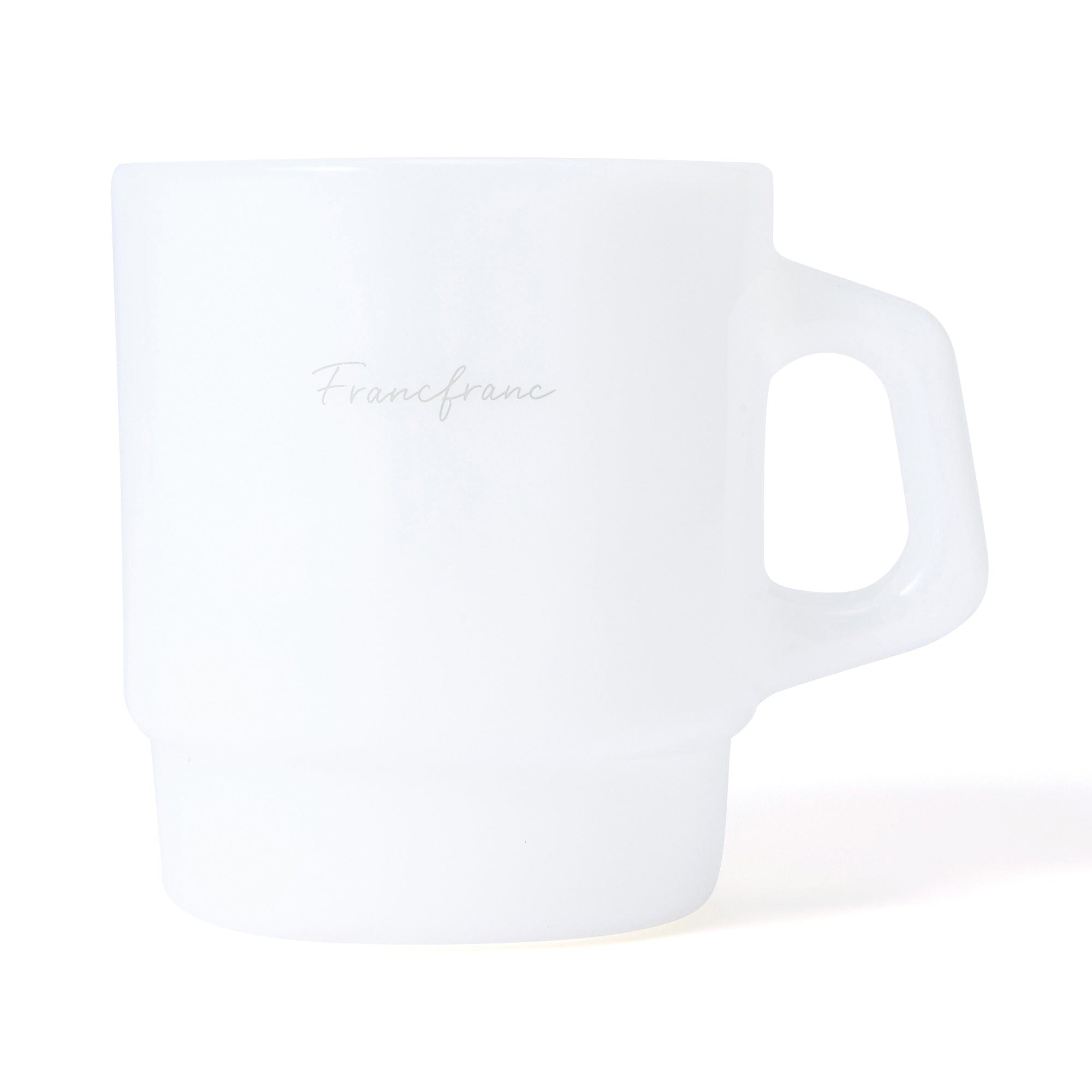 Milk Glass Mug White