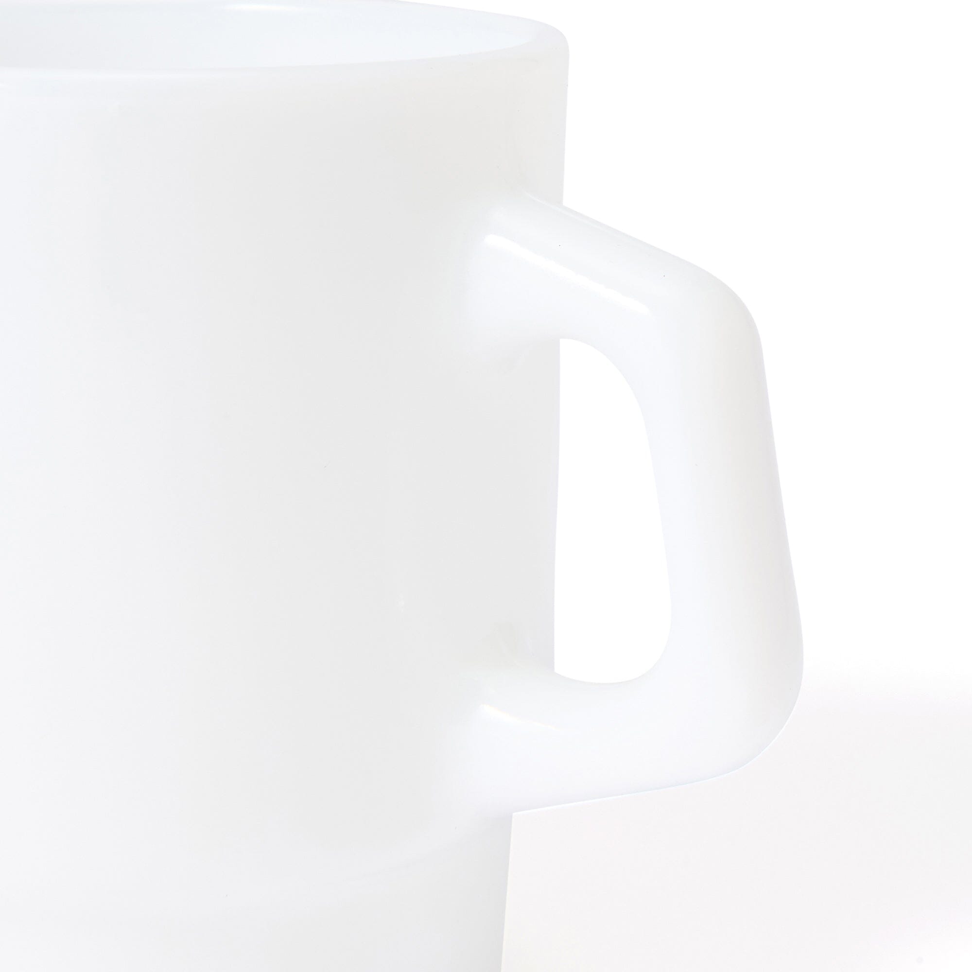Milk Glass Mug White