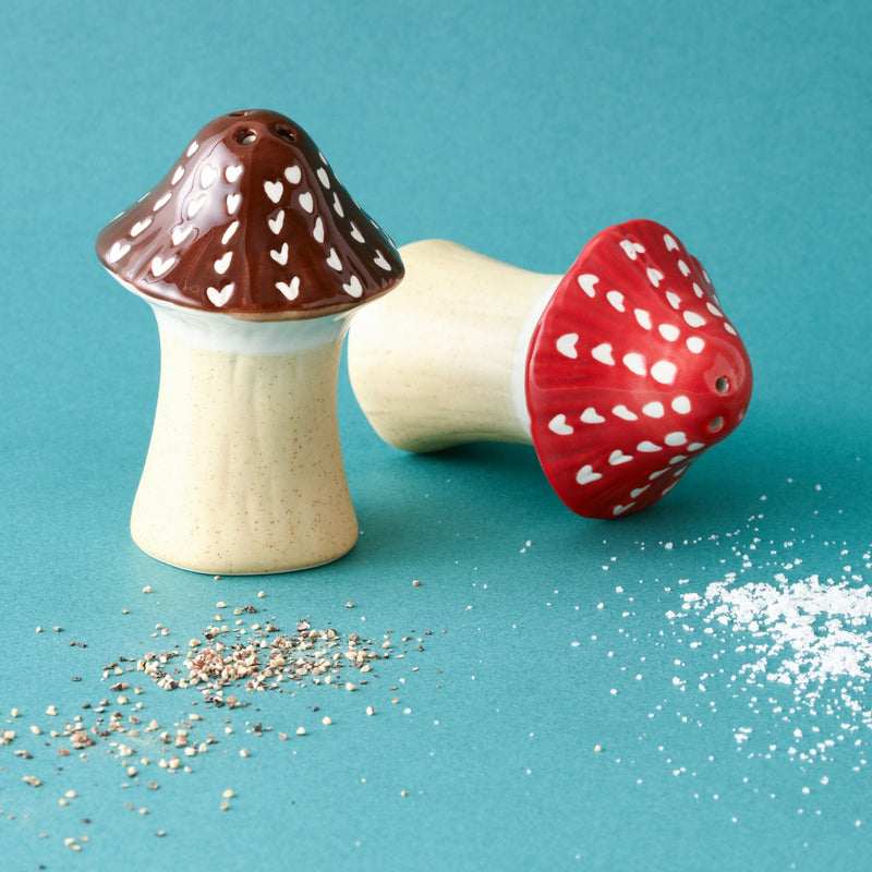 Mushroom spice bottle red