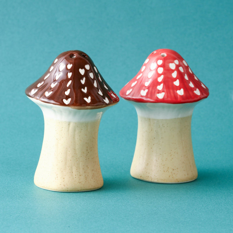 Mushroom spice bottle red