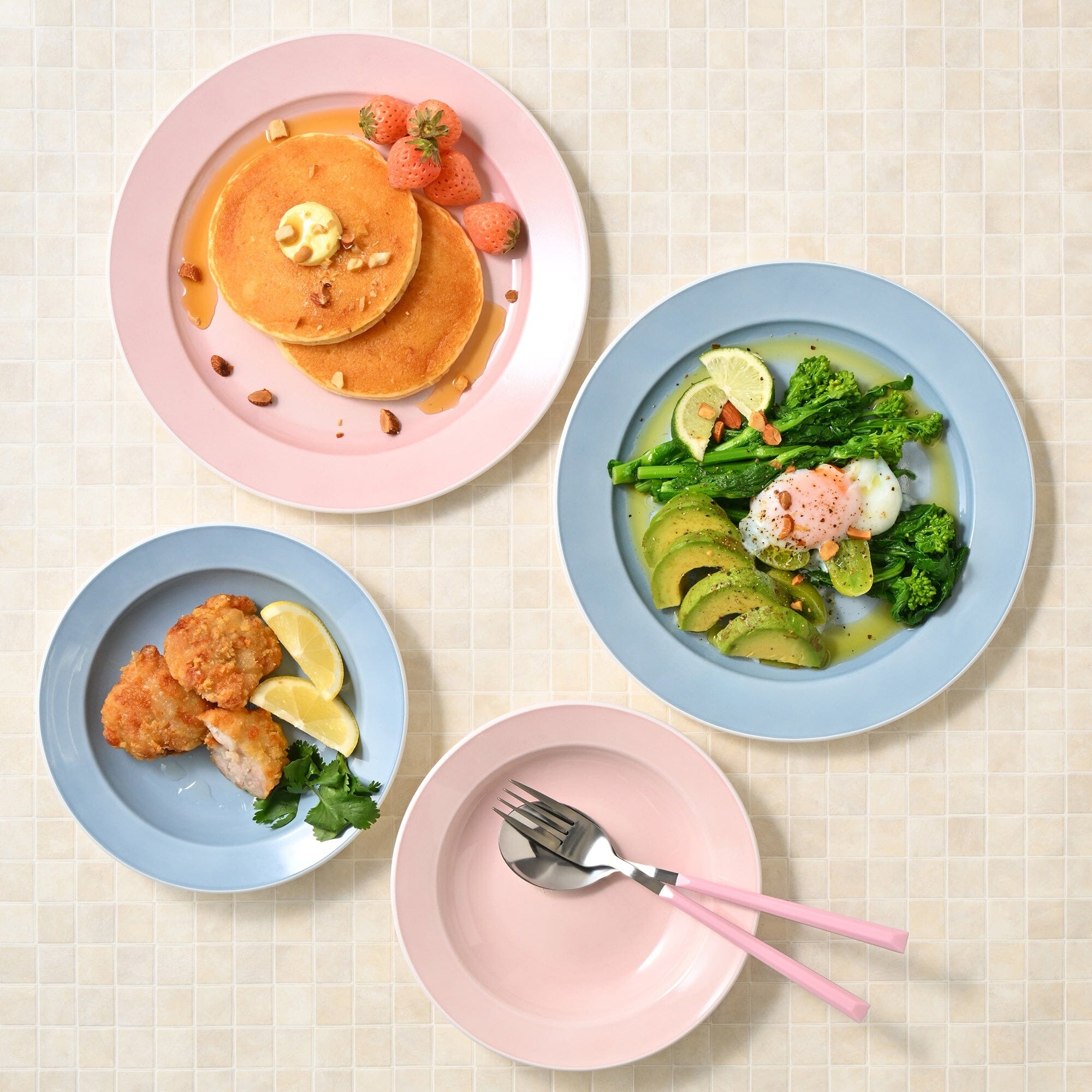 Healthy Plate Large Pink