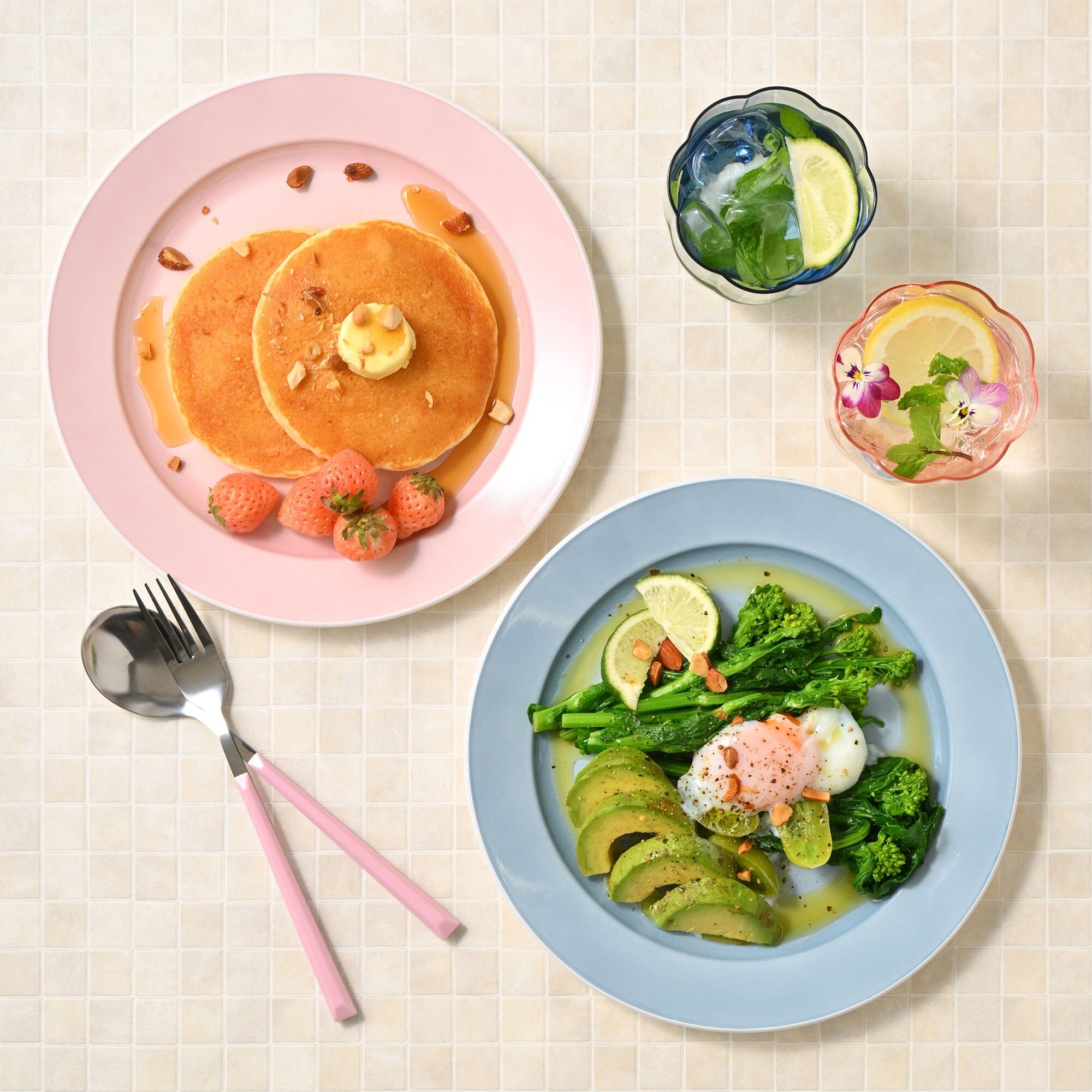 Healthy Plate Large Blue