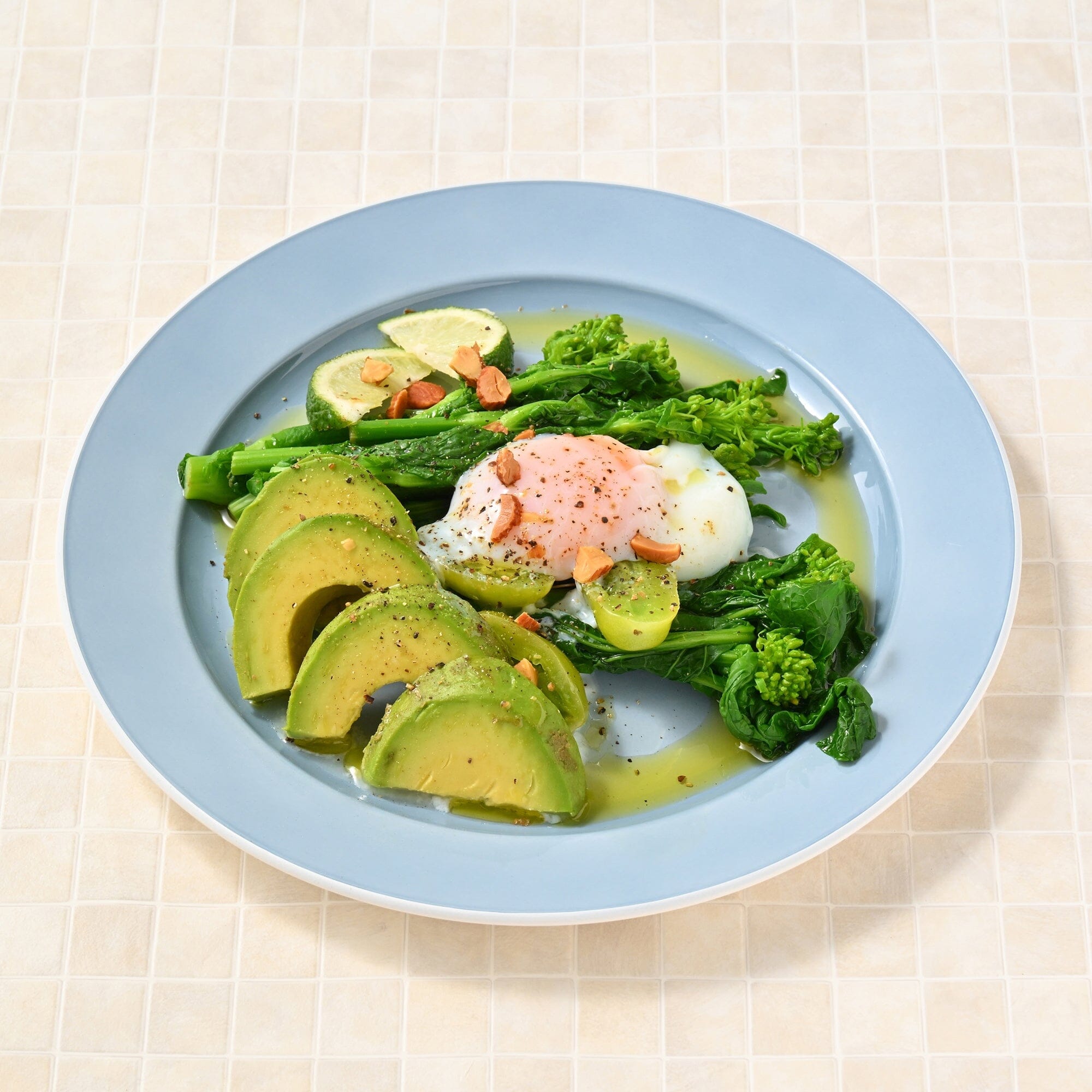 Healthy Plate Large Blue