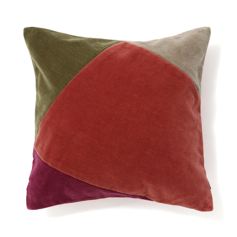 Velvet Patchwork Cushion Cover 450 X 450 Multi