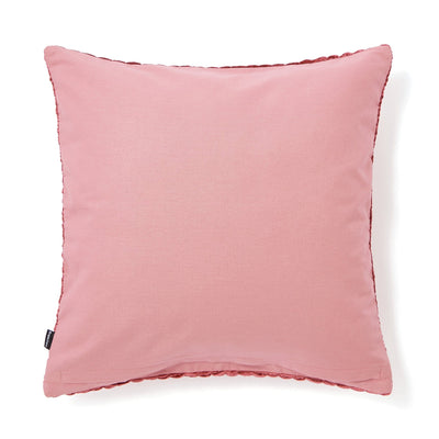 Velvet Gather Cushion Cover 450 X 450 Dark Pink