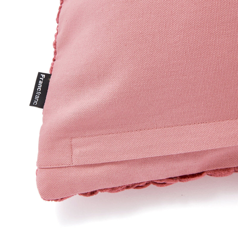 Velvet Gather Cushion Cover 450 X 450 Dark Pink