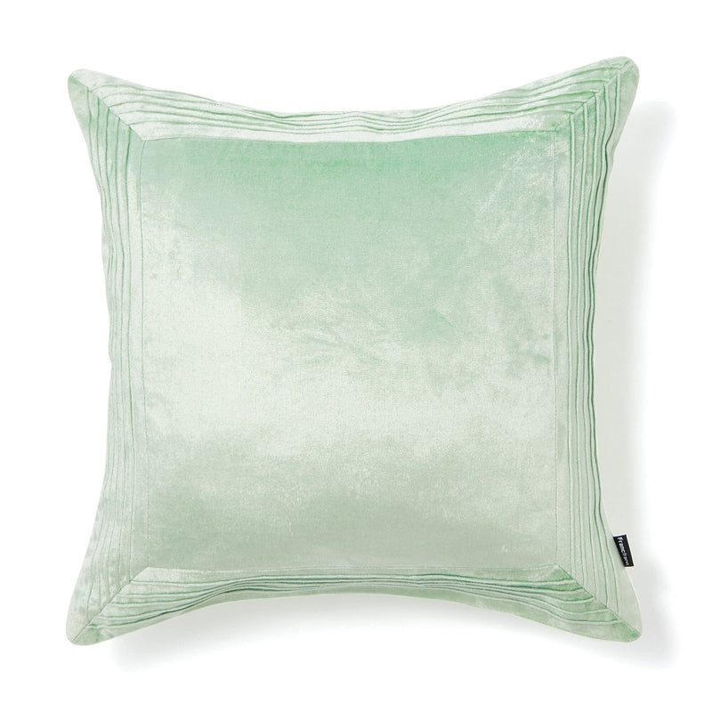 Velvet Frame Cushion Cover 450 X 450 Light Green