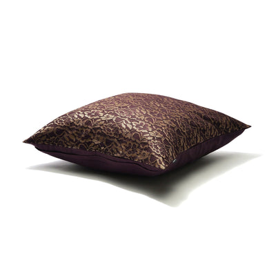 Flower Lace Cushion Cover 450 X 450 Dark Purple