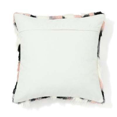 Fur O Cushion Cover 450 X 450 Pink X Gray