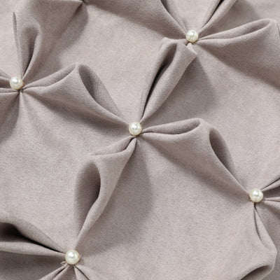 Suede Pearl Cushion Cover 450 X 450 Light Purple