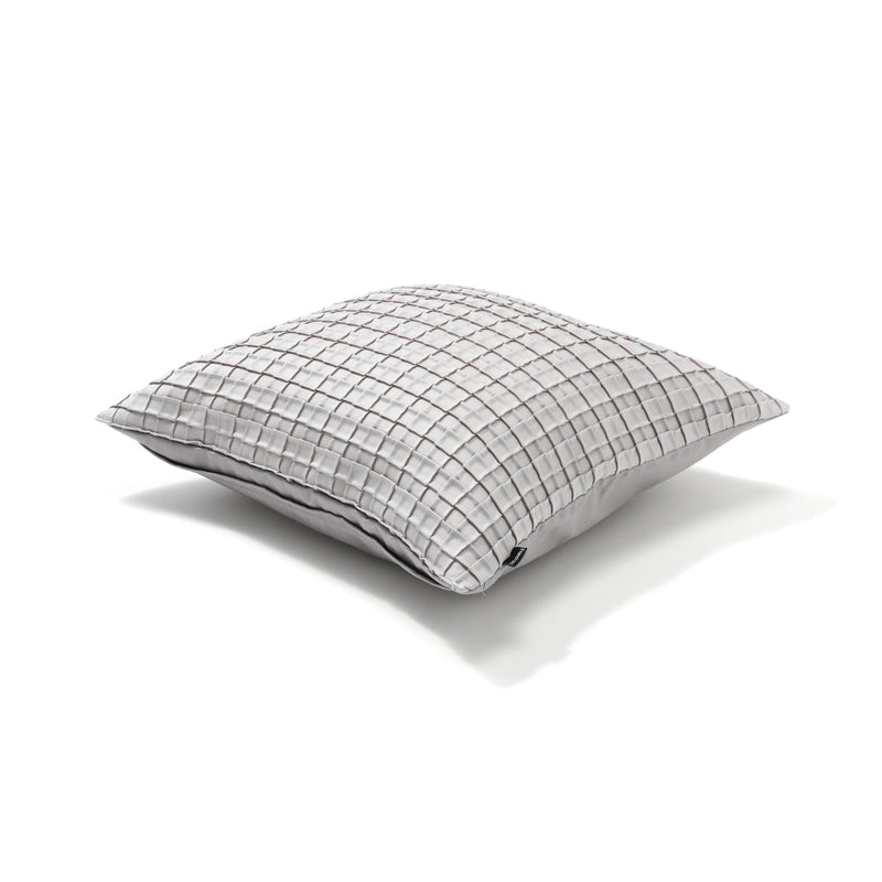 Geome Pleated Cushion Cover 450 X 450 Gray