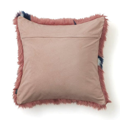 Fur Ac Cushion Cover 450 X 450 Dark Pink