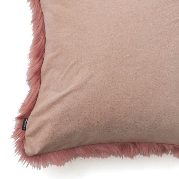 Fur Ac Cushion Cover 450 X 450 Dark Pink