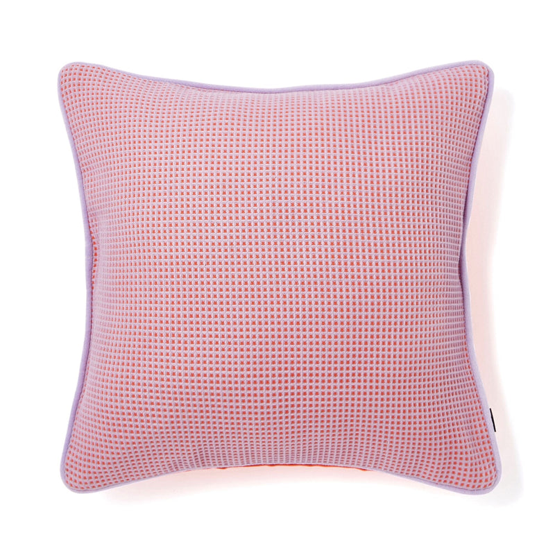 Waffle Check Cushion Cover 450 X 450 Purple