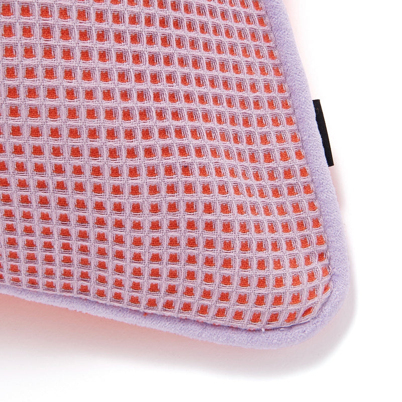 Waffle Check Cushion Cover 450 X 450 Purple