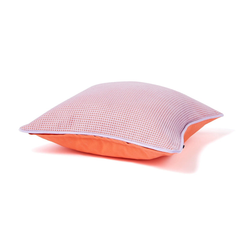 Waffle Check Cushion Cover 450 X 450 Purple