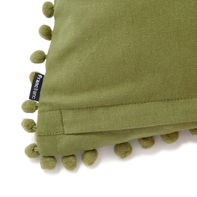 Velvet Line Cushion Cover 450 X 450 Green