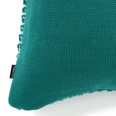 Knit Cushion Cover 450 X 450 Green