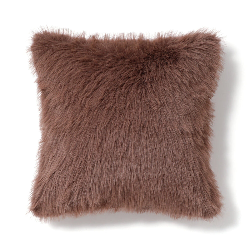 Fur T Cushion Cover 450 X 450 Brown