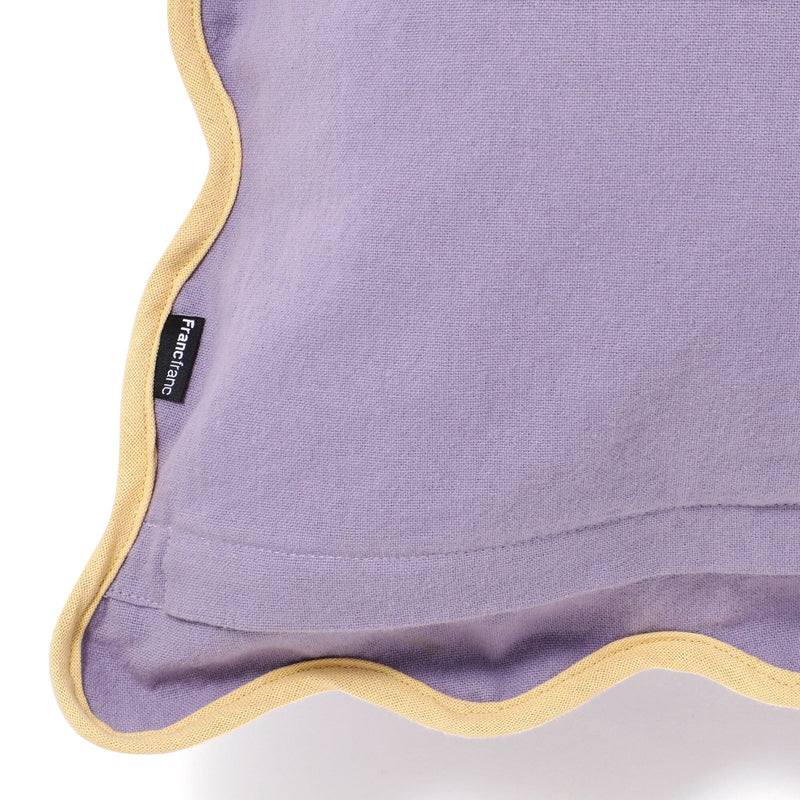 Bicolor Wave Cushion Cover 450 x 450  Purple