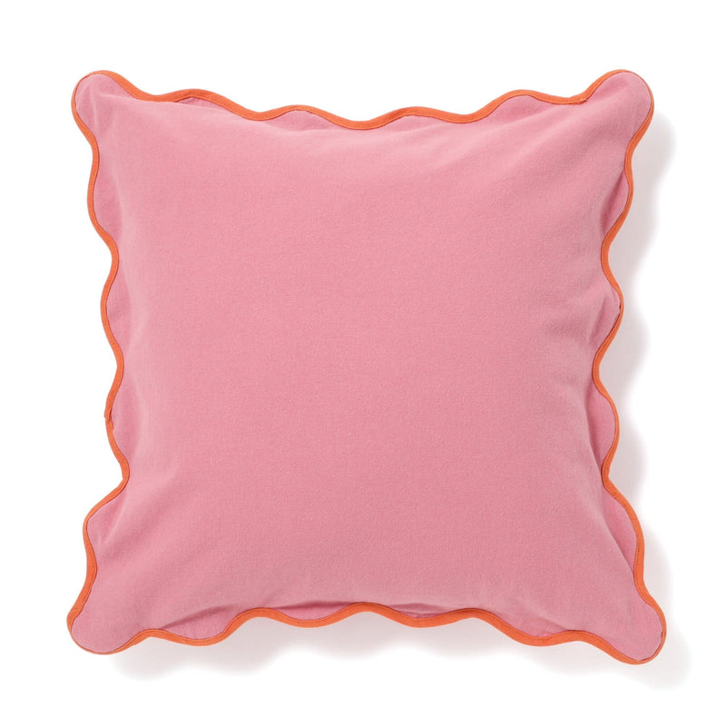 Bicolor Wave Cushion Cover 450 x 450  Pink