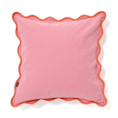 Bicolor Wave Cushion Cover 450 x 450  Pink