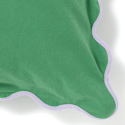 Bicolor Wave Cushion Cover 450 x 450  Green