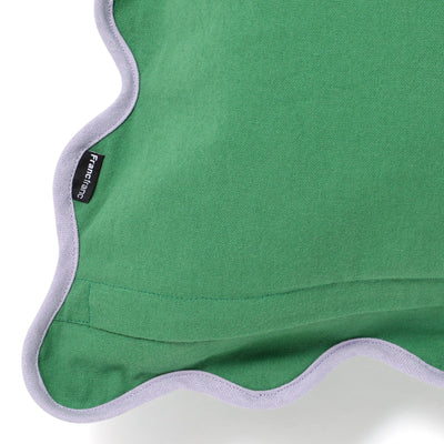 Bicolor Wave Cushion Cover 450 x 450  Green