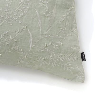 Linen Pearl Cushion Cover 450 x 450  Light Green