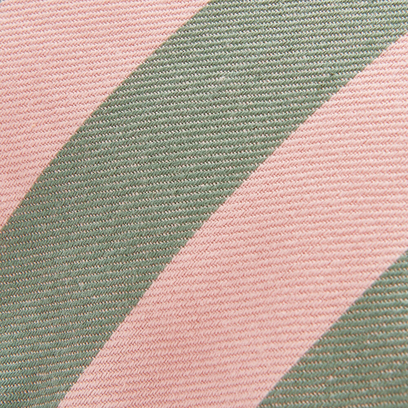 Frill Stripe Cushion Cover 450 x 450  Pink x Green