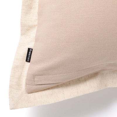 Solid Flange Cushion Cover 450 x 450  Light Beige