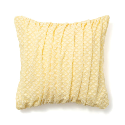 Tulle Flower Cushion Cover 450 x 450  Yellow