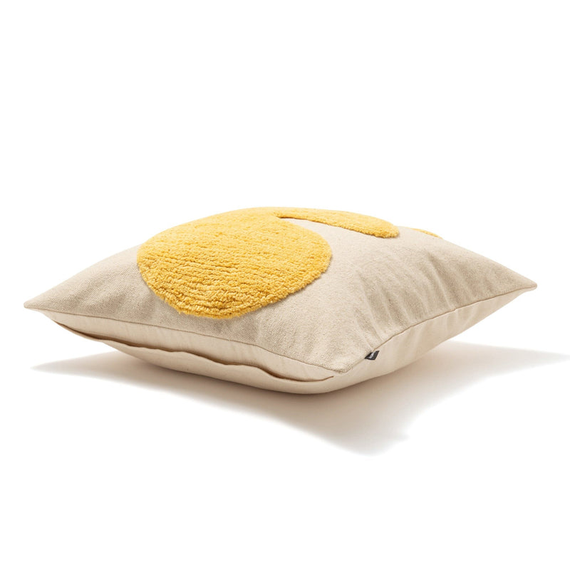 Object Tuft Cushion Cover 450 x 450  Yellow