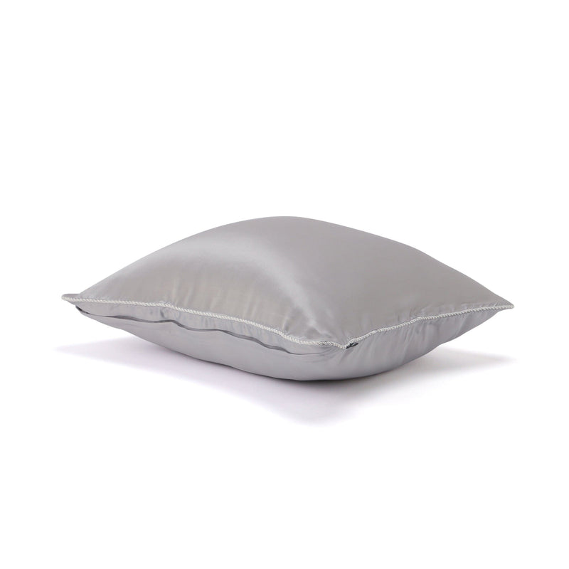 Front Silk Cushion Cover 450 x 450  Grey