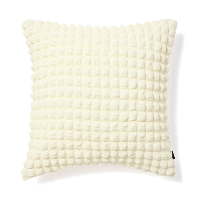 Popcorn Waffle Cushion Cover 450 x 450  White