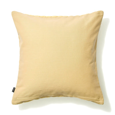 Solid Gather Cushion Cover 450 X 450 Yellow