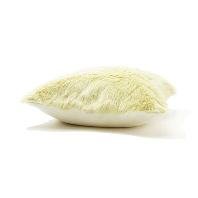 Fur E Cushion Cover 450 X 450 Yellow